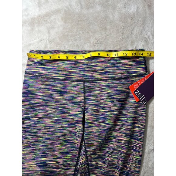 Zella Reversible Slim Fit Live-In Leggings Zel Tek Ultimate Stretch Multicolor S - Picture 6 of 8